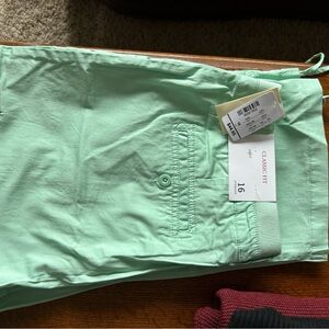 Mint green capris. CB size 16